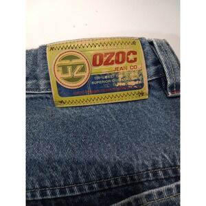 Ozoc Jean Co. Jeans . Blue .Men 34w/ 32L . 100 Cotton. Baggy 90s Style.